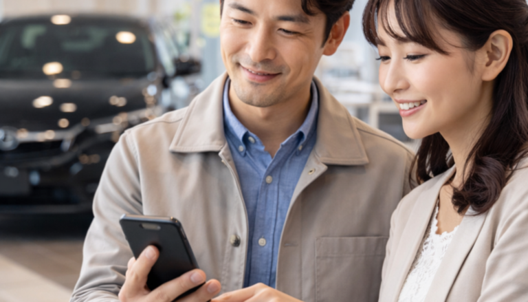 車の売却検討をする夫婦